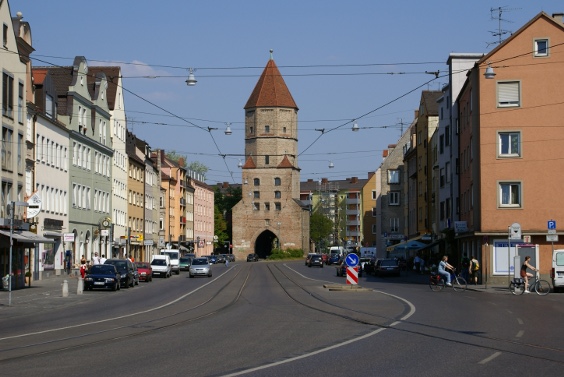 Das Jakobertor in Augsburg